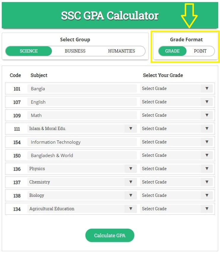 SSC GPA Calculator & Grading System [New Update 2023]