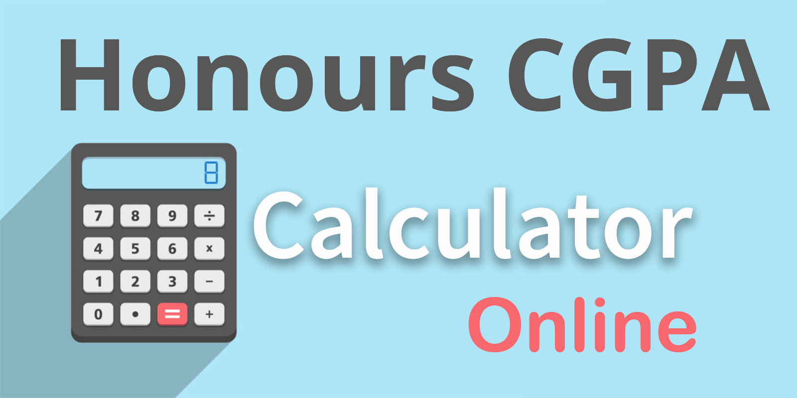 Honours CGPA Calculator Online